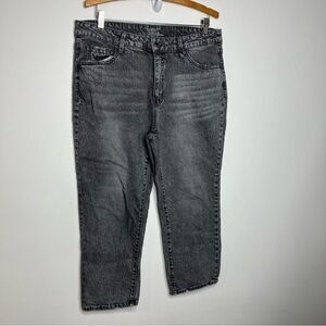 Time & Tru high rise black gray jeans size 18